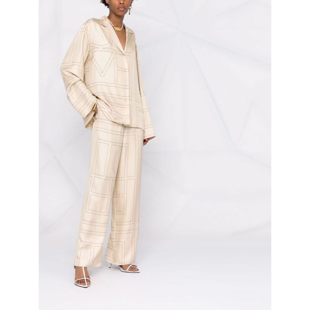 Toteme Women Monogram Silk Shirt - Picture 2 of 6